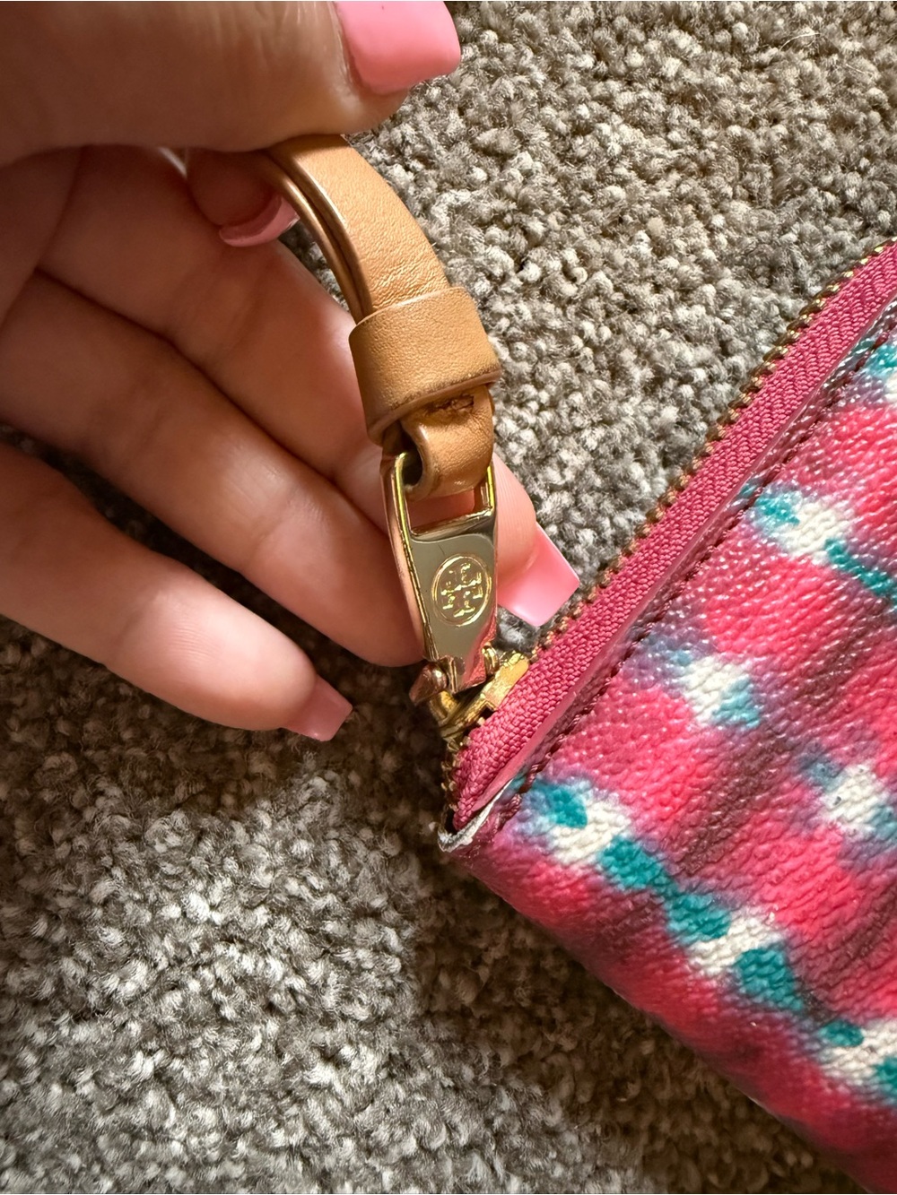 Tory Burch Pink Pink Multicolor Zip Around Wallet Project/Rehab - Picture 8 of 10